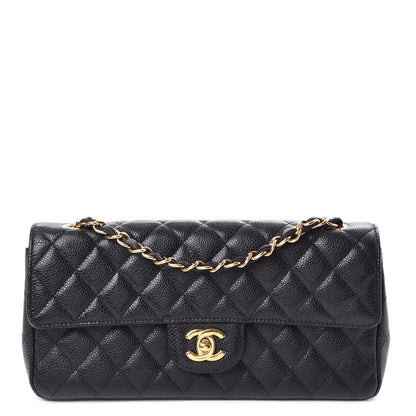 Chanel Caviar Quilted East West Flap Black 1 of 8