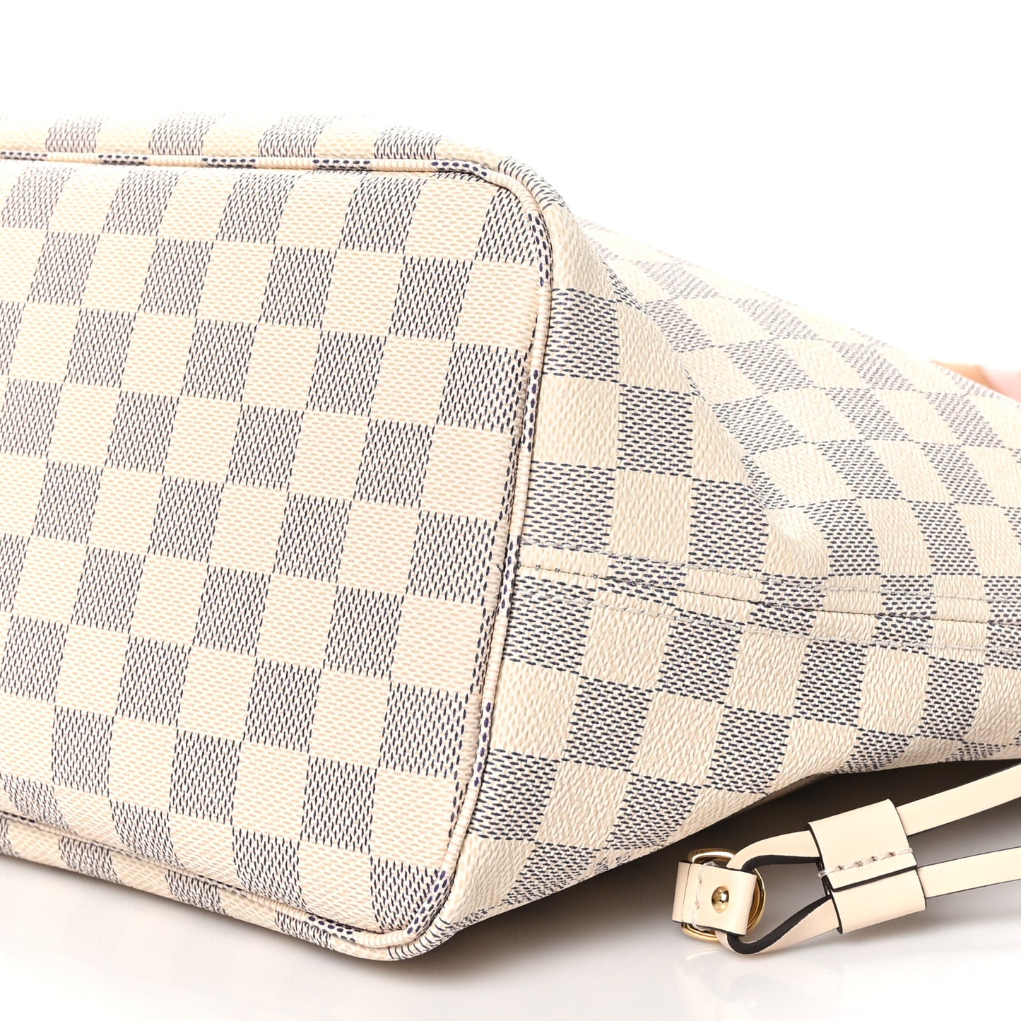 Damier Azur Braided Neverfull MM Pink