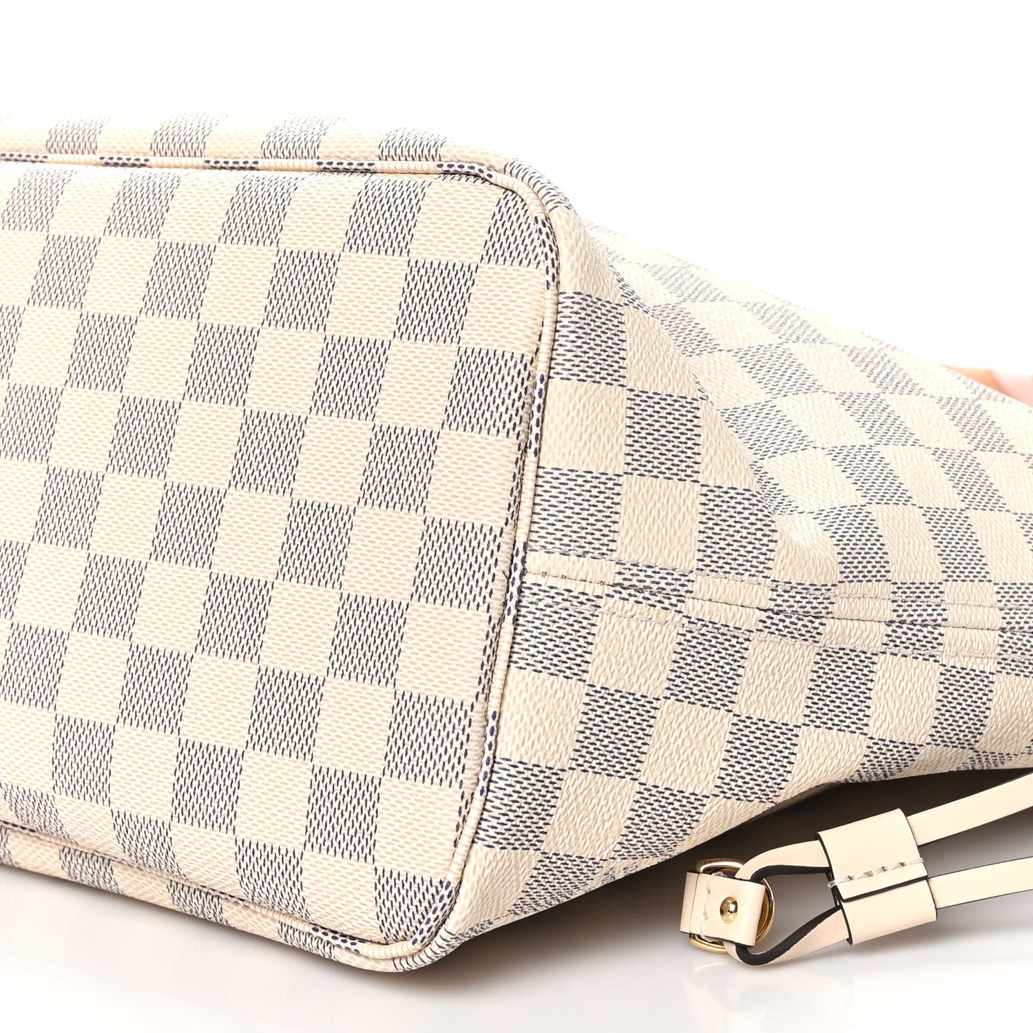 Louis Vuitton Damier Azur Braided Neverfull MM Pink 10 of 10