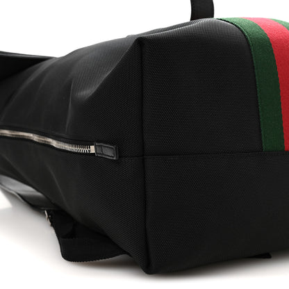 Gucci Techno Canvas Web Single Buckle Backpack Black 8 of 9