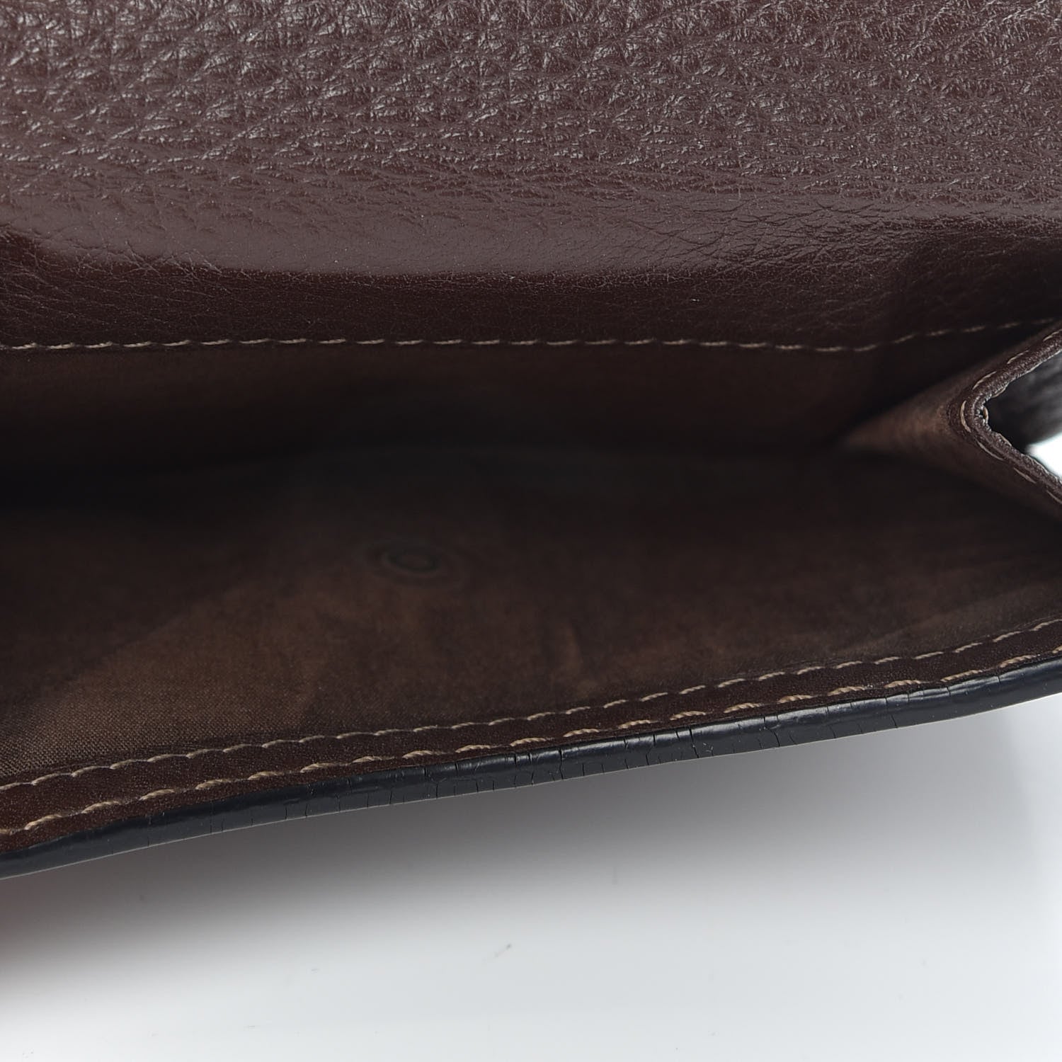 Chloe Grained Calfskin Marcie Square Wallet Truffle 6 of 7