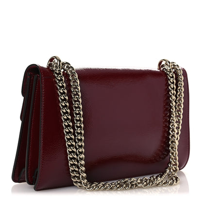 Gucci Crinkled Patent Small Dionysus Shoulder Bag Rosso Ancora Red 3 of 11