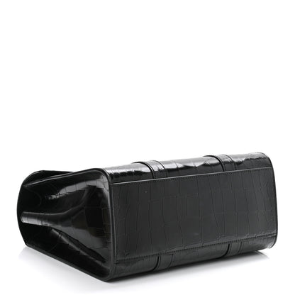 Mulberry Crocodile Embossed Calfskin Bayswater Black 4 of 11