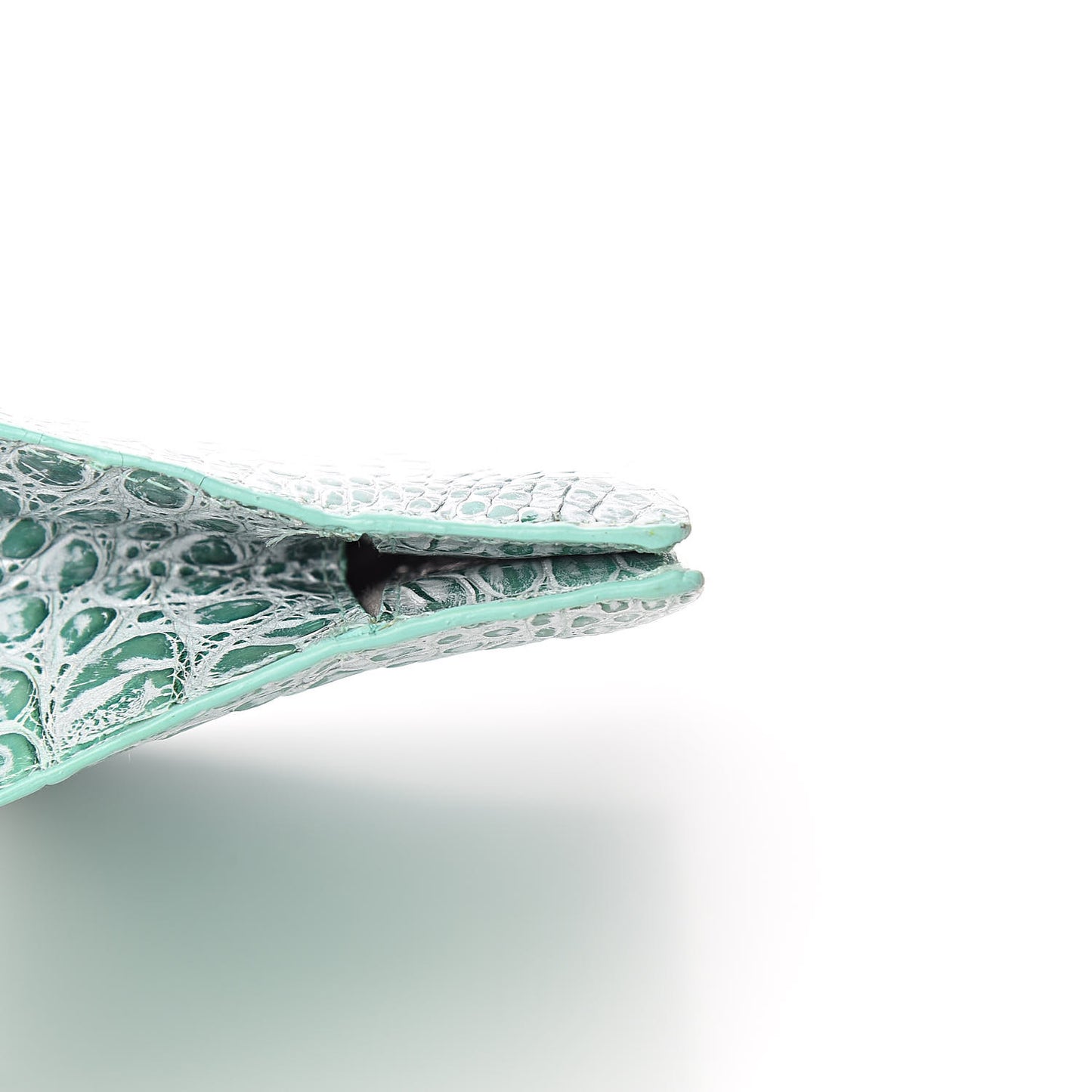 Crocodile Clutch Turquoise