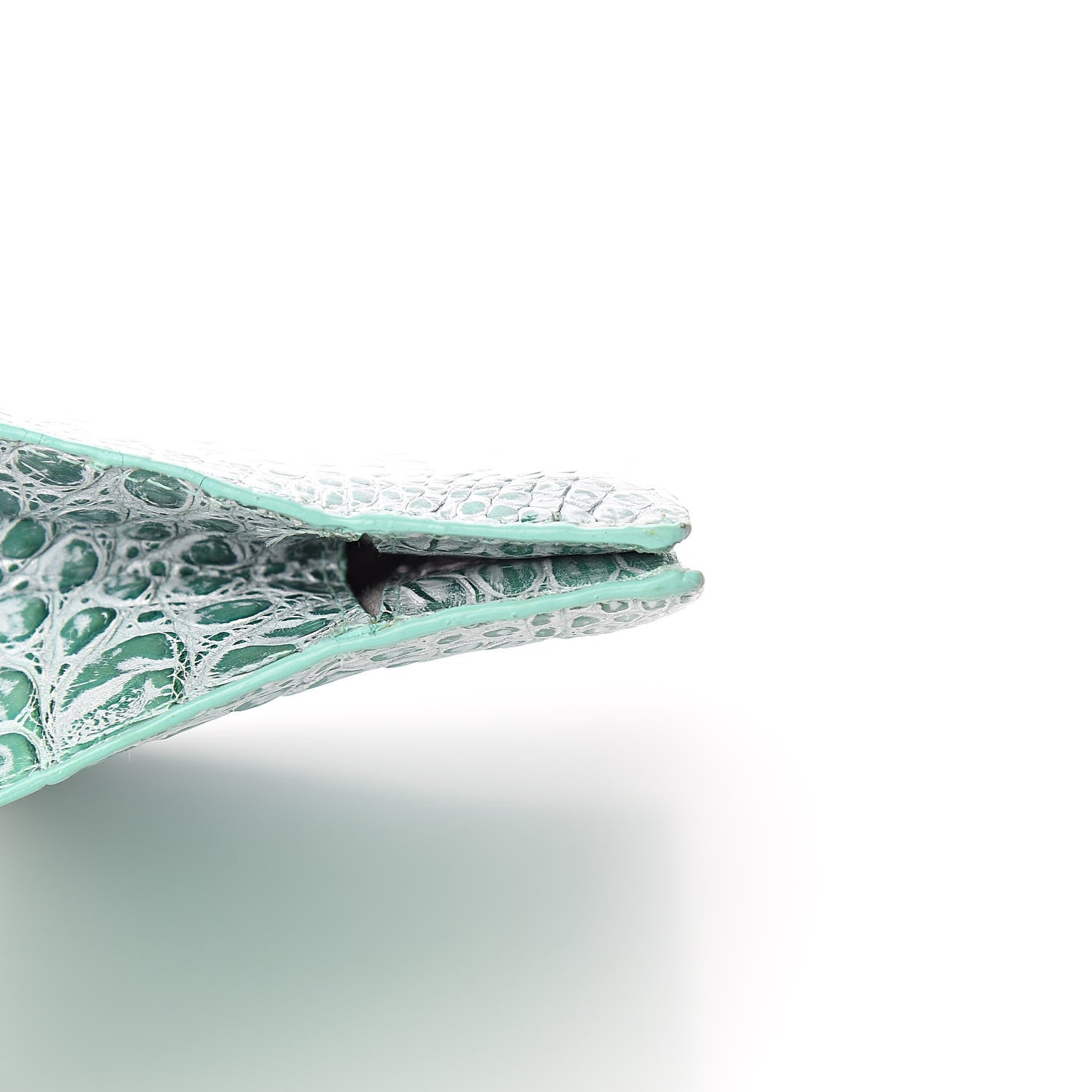 Nancy Gonzalez Crocodile Clutch Turquoise 7 of 8