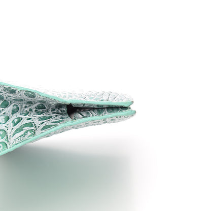 Nancy Gonzalez Crocodile Clutch Turquoise 7 of 8