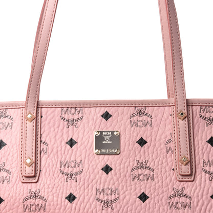 MCM Visetos Medium Anya Shopper Tote Light Pink 12 of 12