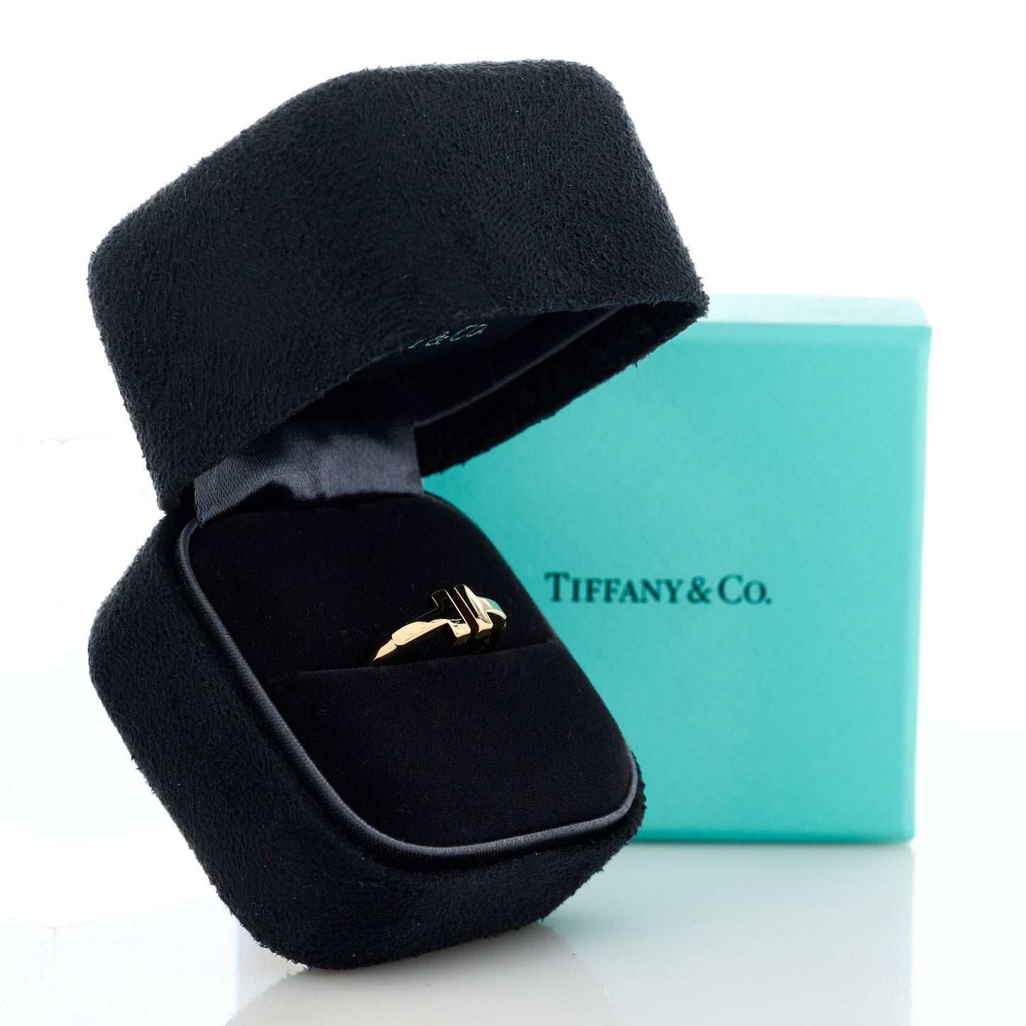 18K Yellow Gold T Wire Ring 50 5.5