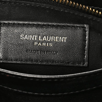 Saint Laurent Calfskin Y Quilted Monogram Toy Loulou Crossbody Bag Black 6 of 10
