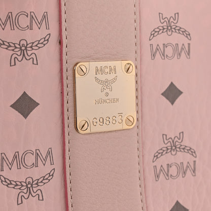 MCM Visetos Medium Liz Reversible Shopper Tote Powder Pink 8 of 12