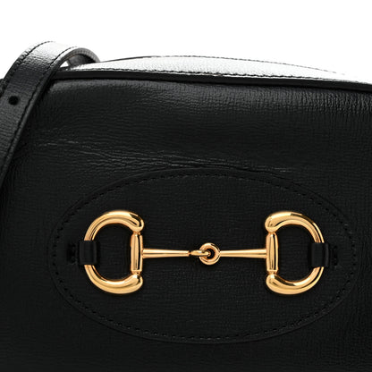 Gucci Calfskin Mini Horsebit 1955 Camera Shoulder Bag  Black 8 of 14