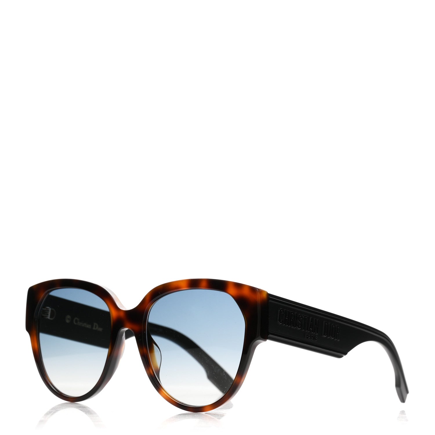 Christian Dior Acetate DiorID2 Sunglasses Tortoise 1 of 7