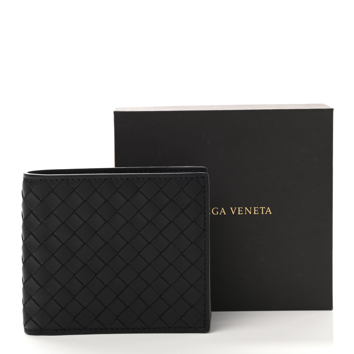 Bottega Veneta Nappa Intrecciato Bi-Fold Wallet Black 8 of 8