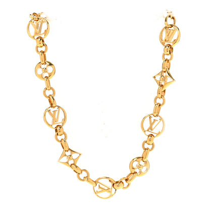 Louis Vuitton Metal Crazy in Lock Necklace Gold 1 of 6
