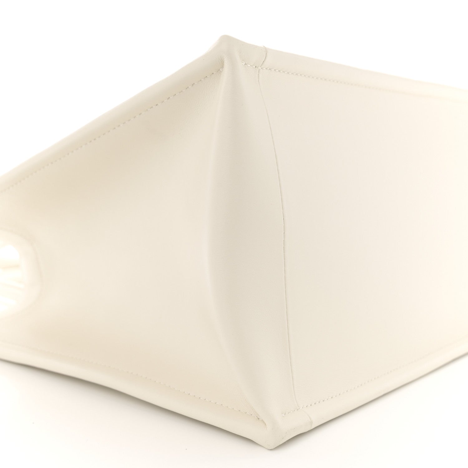 Christian Dior Calfskin Macro Cannage Medium Book Tote White 9 of 12