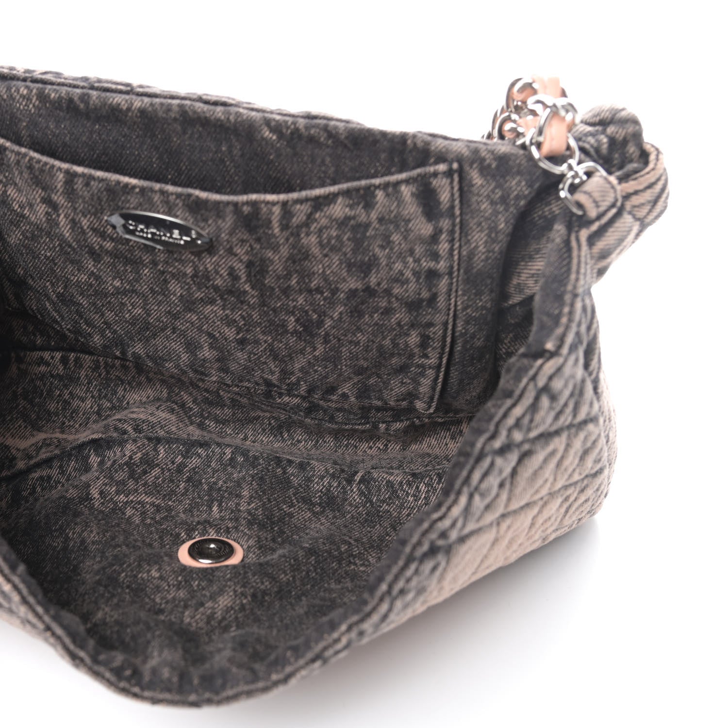 Chanel Denim Quilted Denimpression Flap Rose Clair 5 of 11