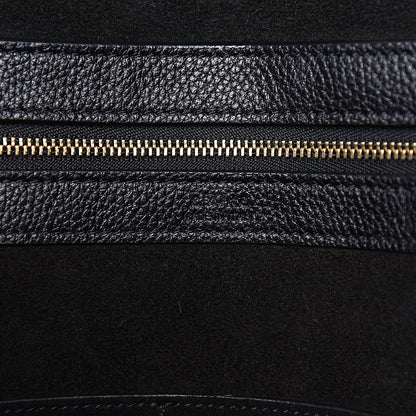Celine Soft Grained Calfskin Small Belt Cabas Phantom Black 6 of 10
