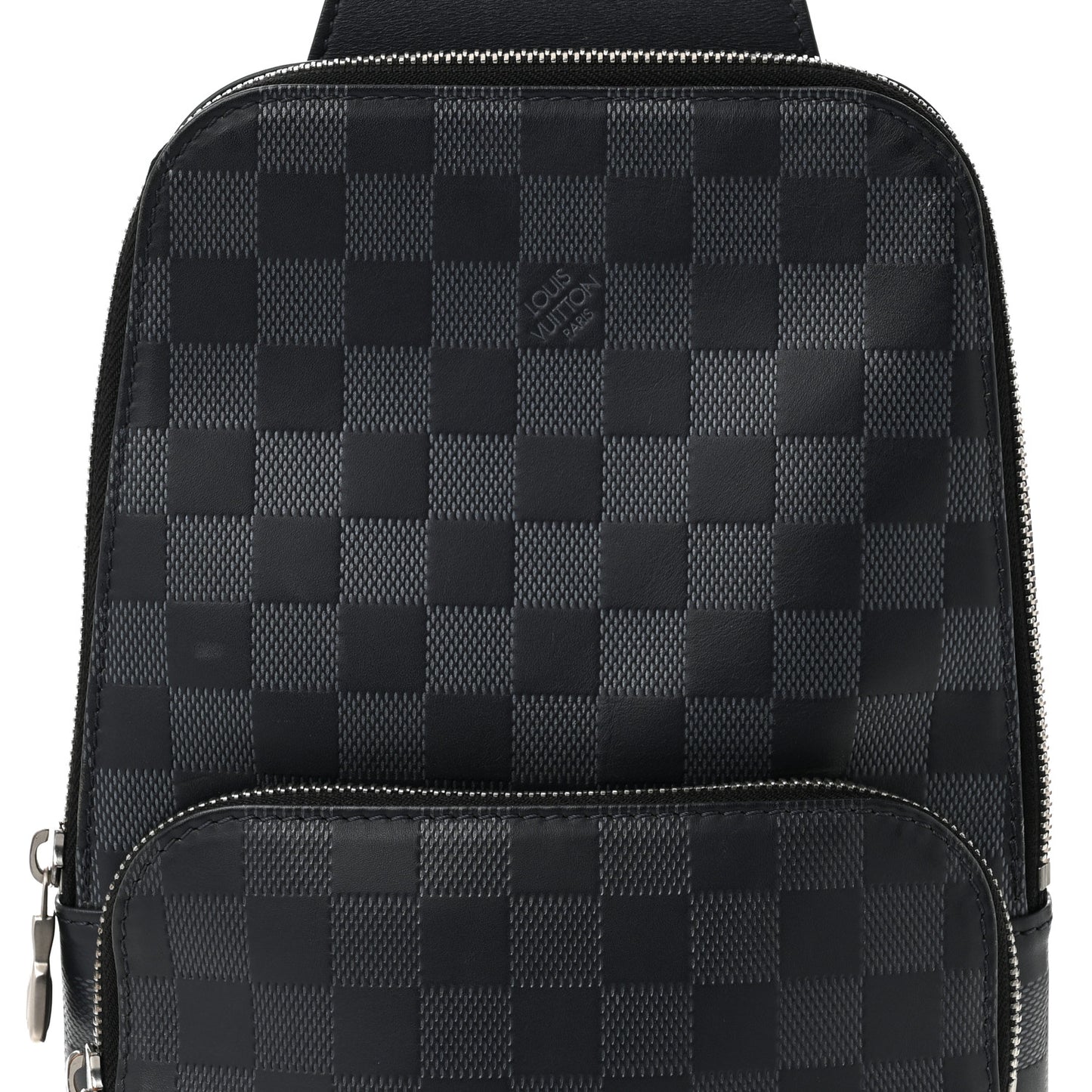 Damier Infini Avenue Sling Bag Astral Silver
