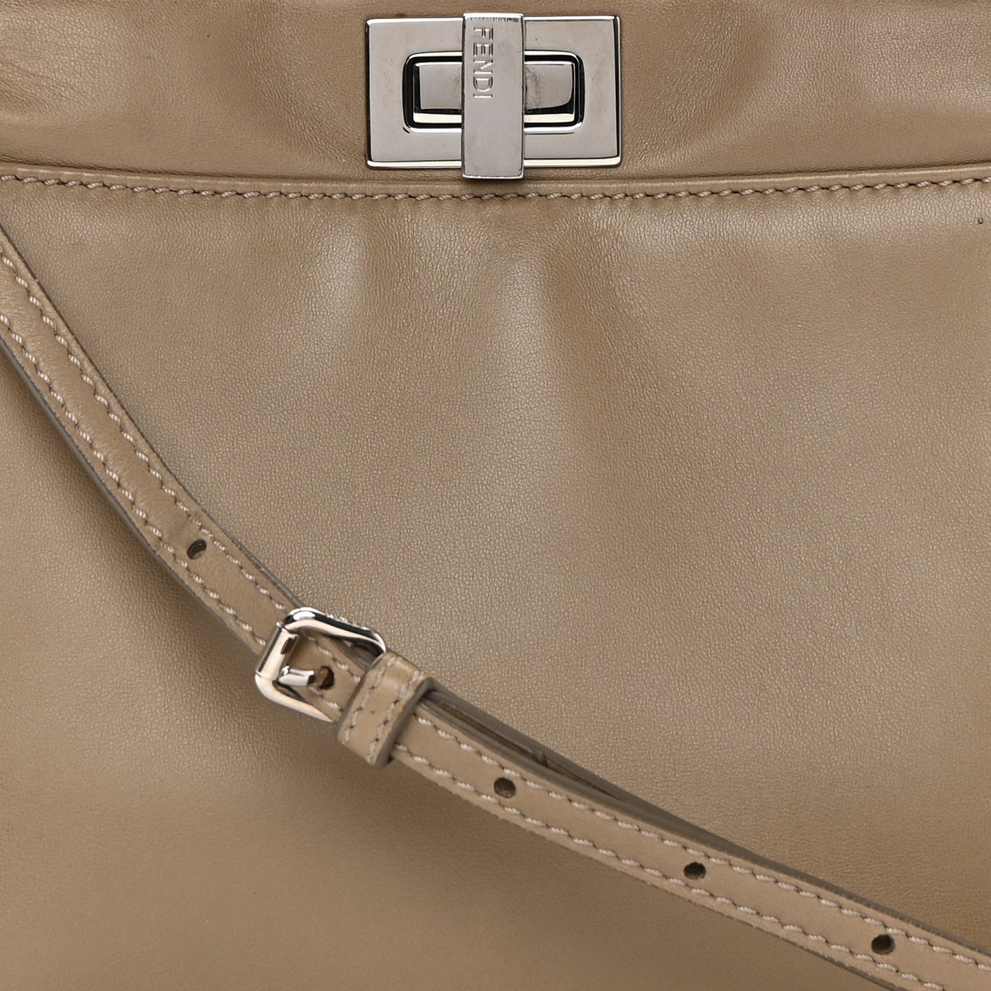 Nappa Mini Peekaboo Iconic Satchel Tortora