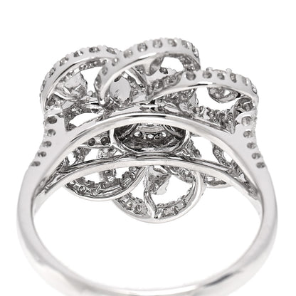 Parker & West by FASHIONPHILE 18K White Gold Diamond 1.24ctw Flower Ring 59 8.75 8 of 10