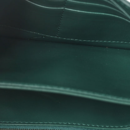 Balenciaga Shiny Extra Supple Calfskin Crocodile Embossed Small Triplet Bag Forest Green 6 of 9