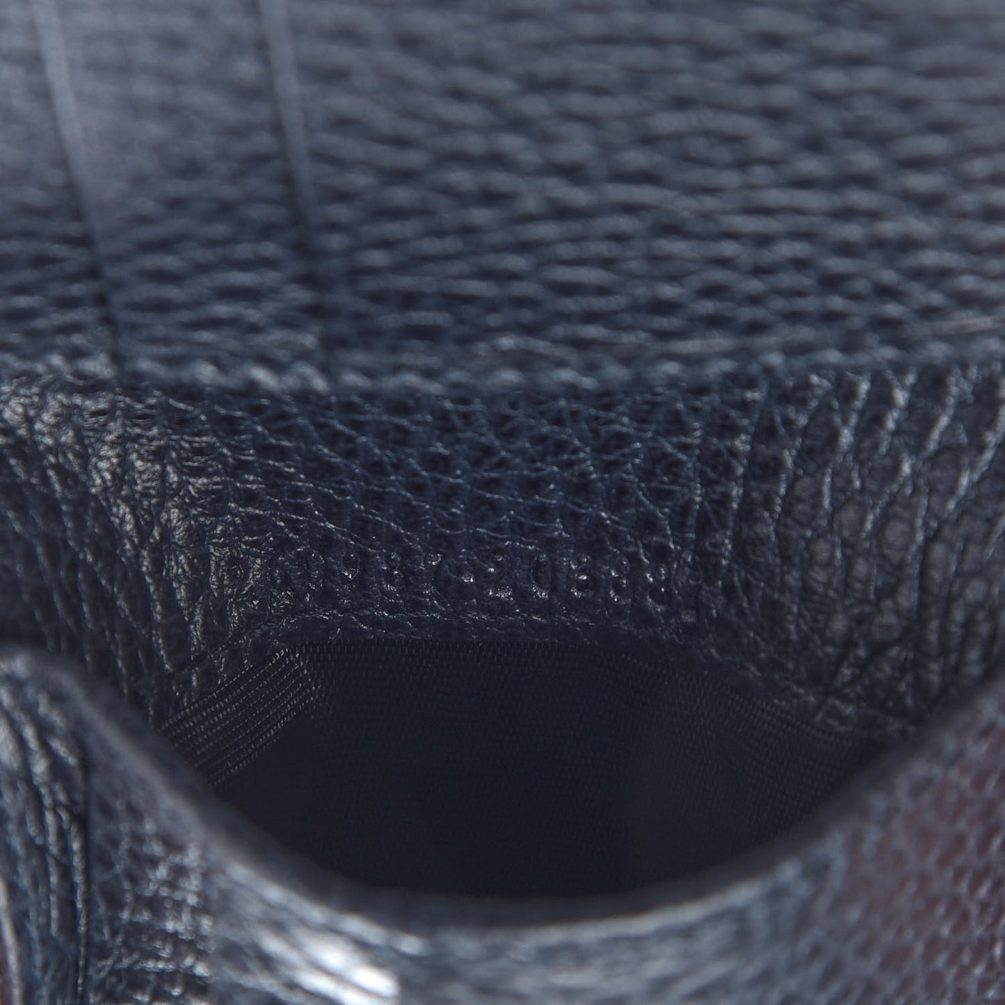 Dollar Calfskin Bi-Fold Wallet Navy