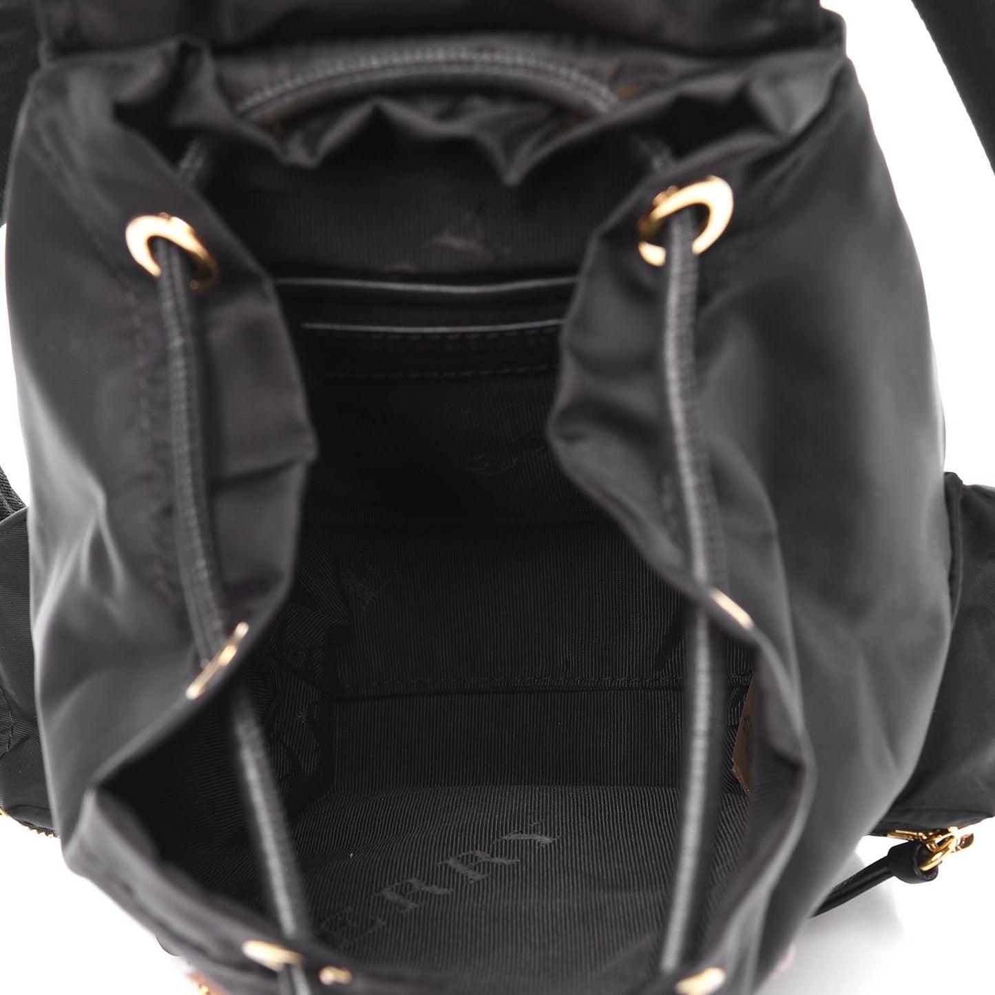 Nylon Small Rucksack Backpack Black