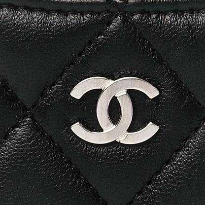 Chanel Lambskin Quilted Card Holder Black 9 of 12