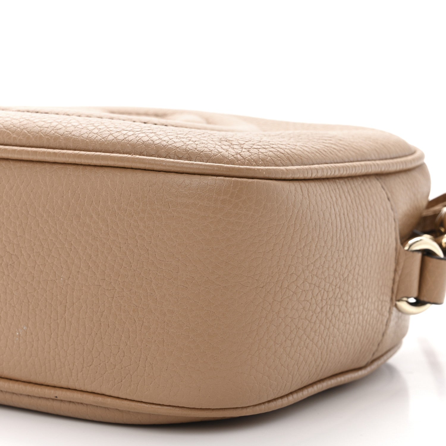 Gucci Pebbled Calfskin Small Soho Disco Bag Camelia 10 of 10