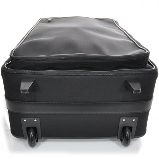 Nylon Rolling Suitcase Trolly Black