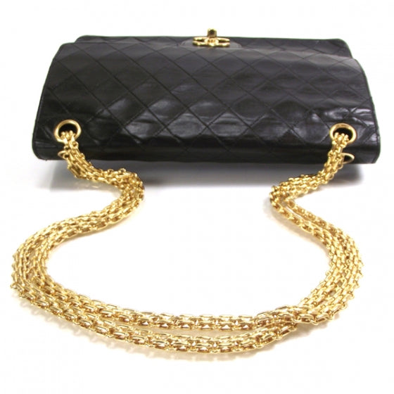 Lambskin Double Flap Mademoiselle Chain Bag