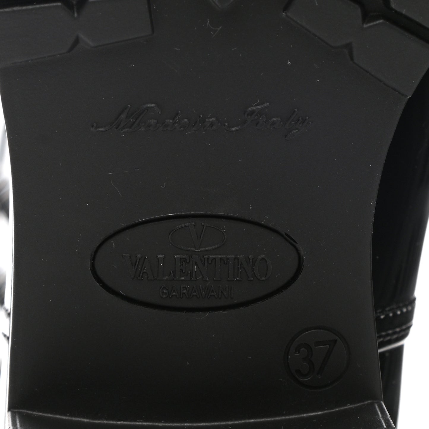 Rubber Rockstud Short Rainboots 37 Black
