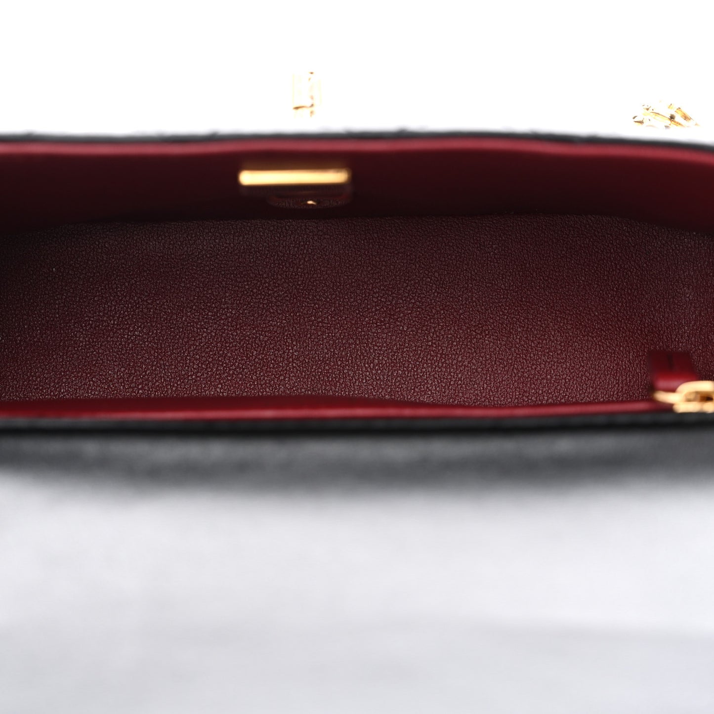 Lambskin Shearling Quilted Mini Squirrel Flap Black