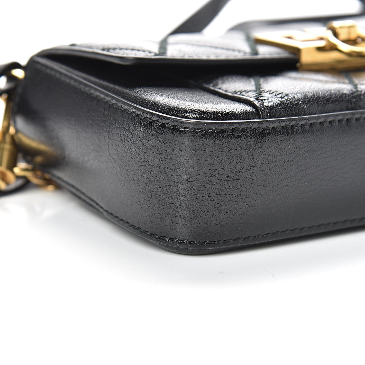 Givenchy Goatskin Quilted GV3 Mini Pocket Convertible Bag Black 8 of 13