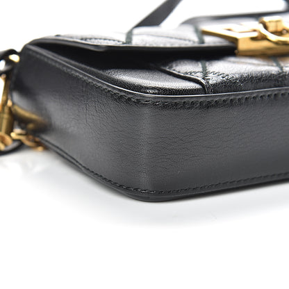 Givenchy Goatskin Quilted GV3 Mini Pocket Convertible Bag Black 8 of 13