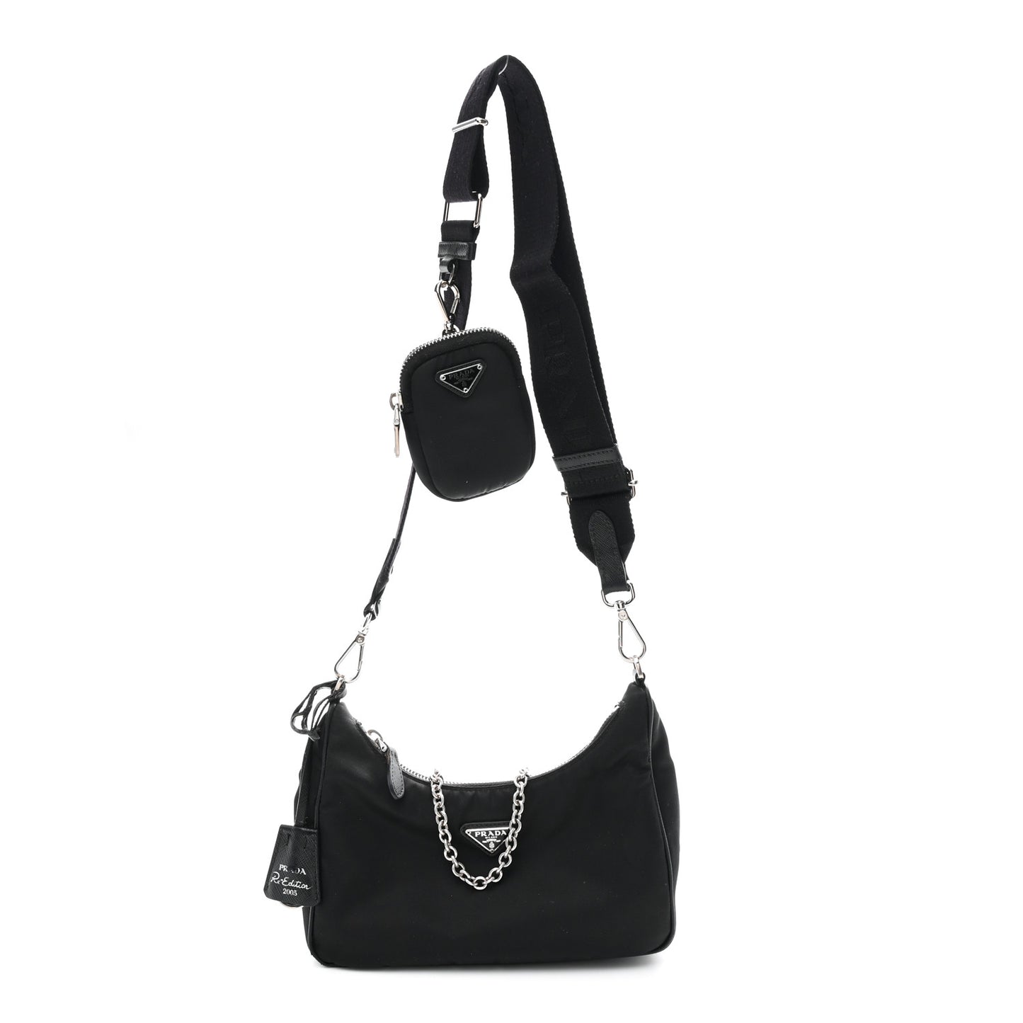 Nylon Re-Edition 2005 Shoulder Bag Black