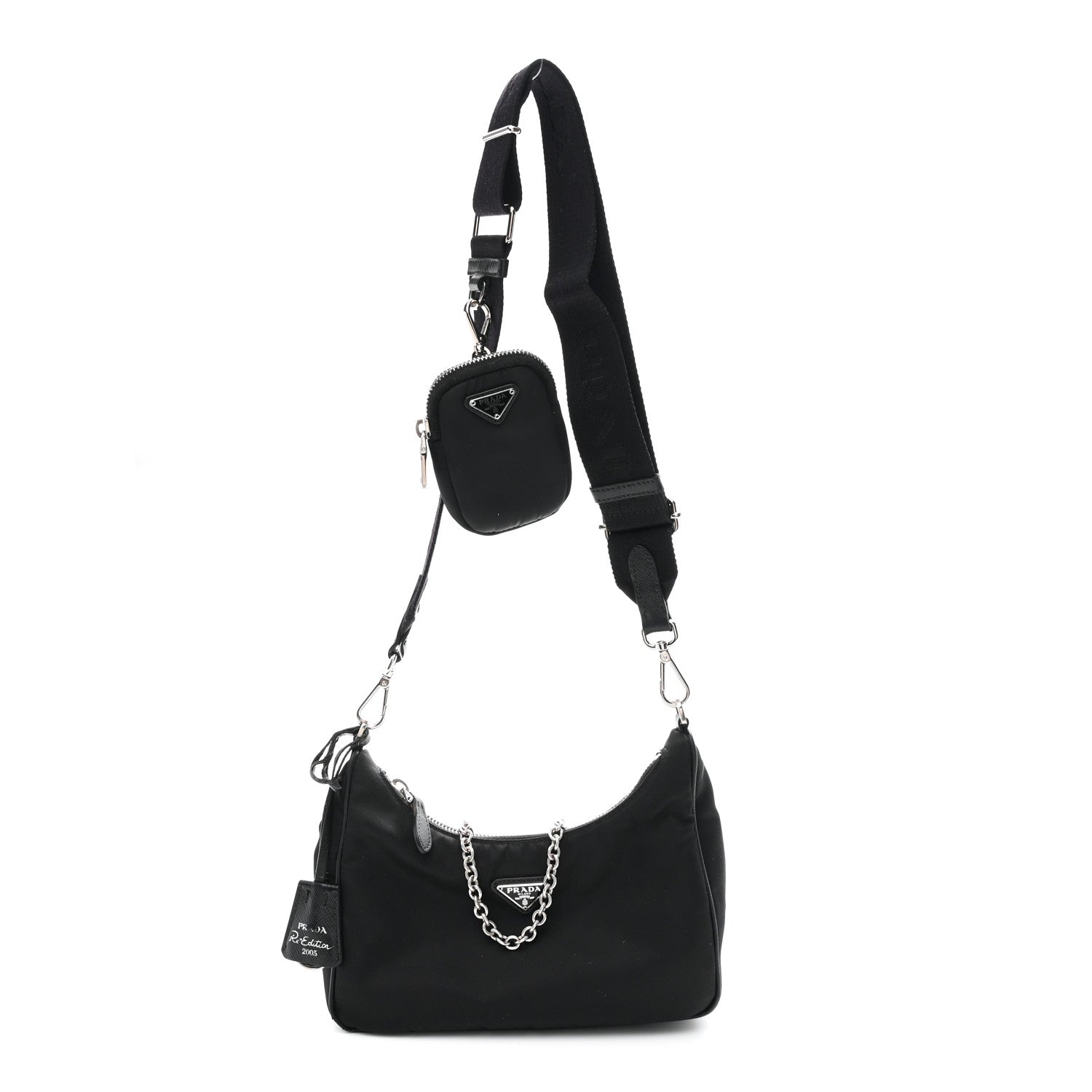 Prada Nylon Re-Edition 2005 Shoulder Bag Black 1 of 11