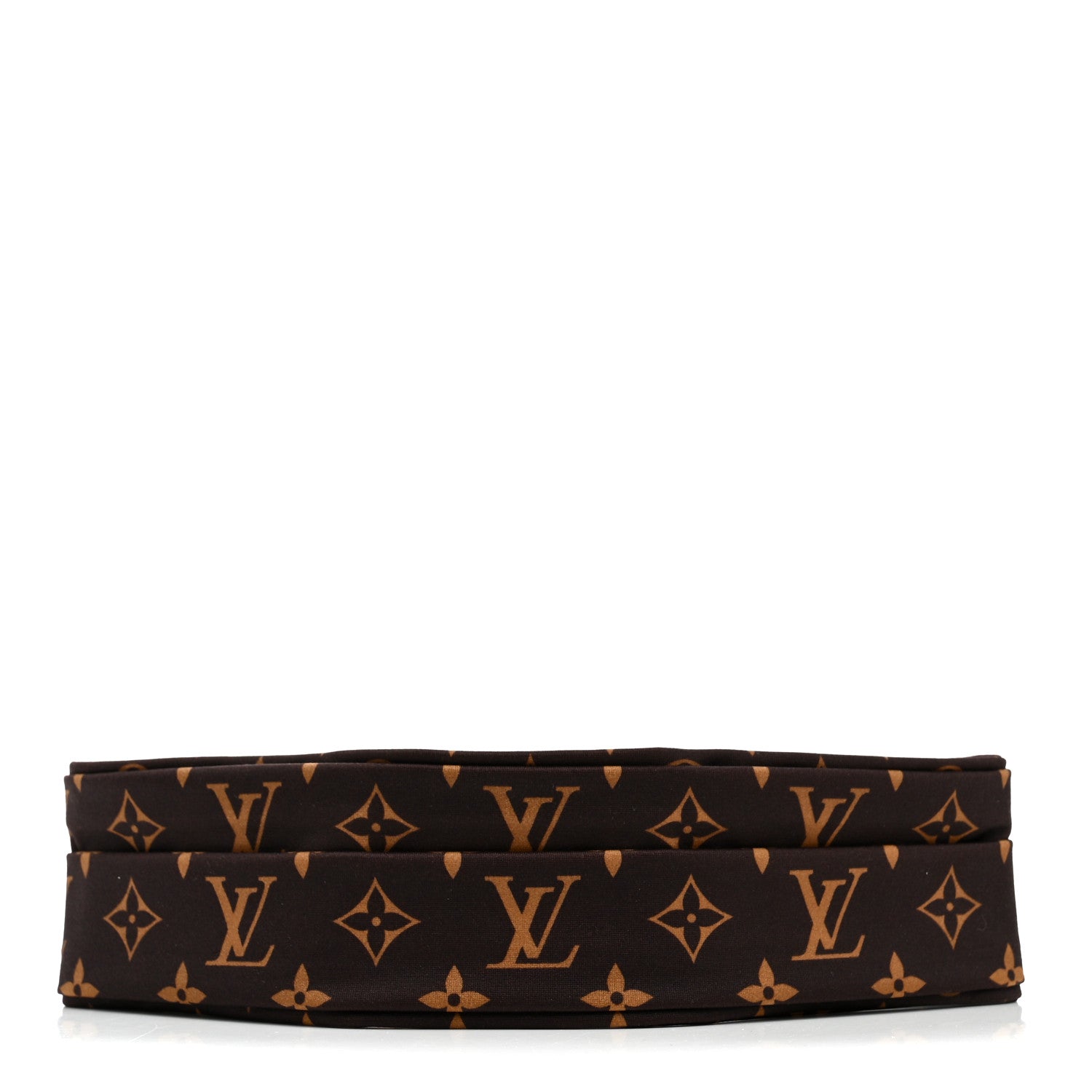 Louis Vuitton Silk Monogram Be Mindful Headband Brown 1 of 4