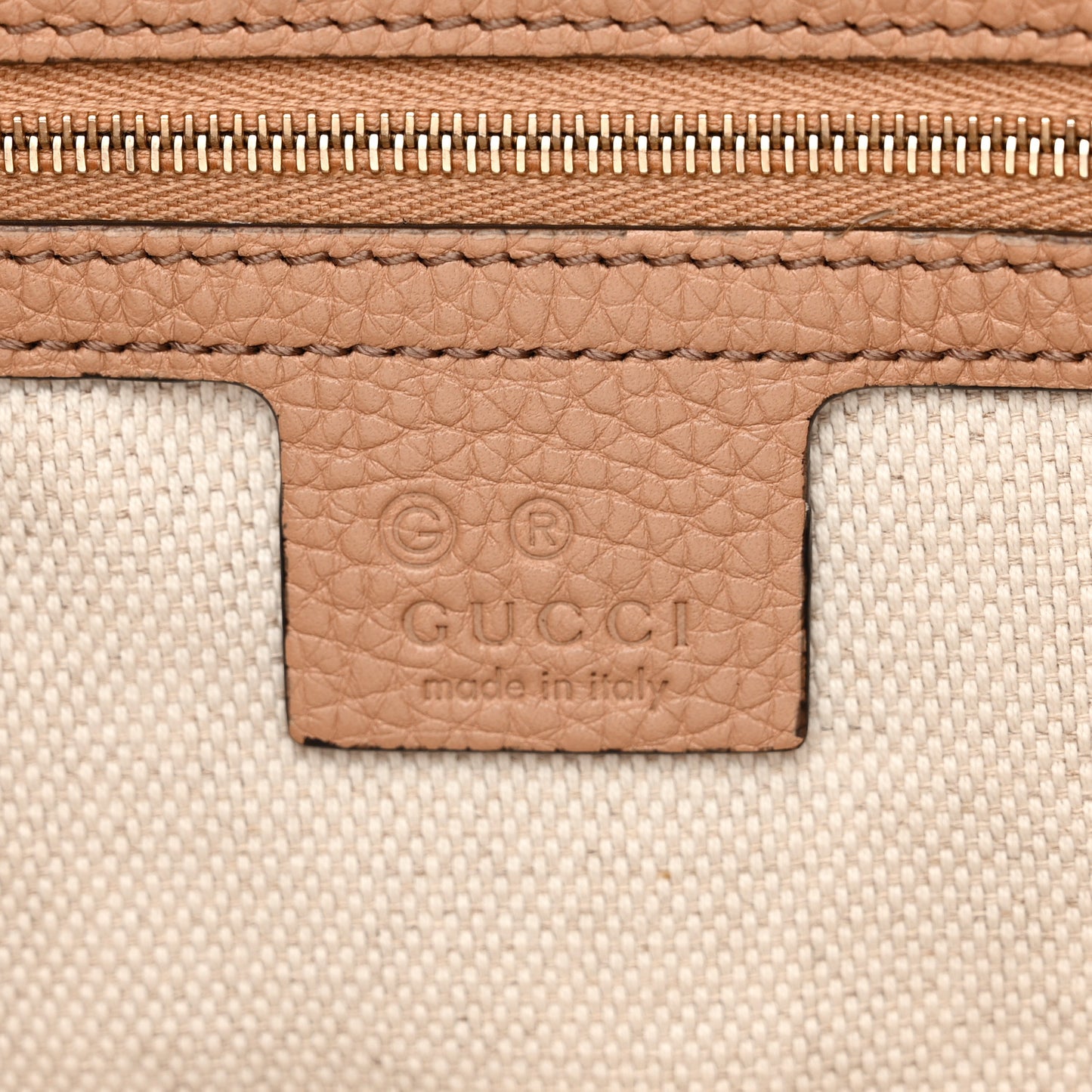 Pebbled Calfskin Medium Soho Chain Shoulder Bag Camelia