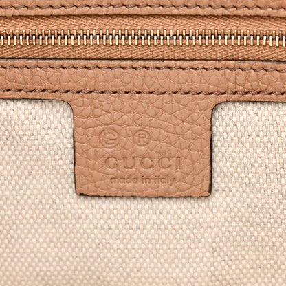 Gucci Pebbled Calfskin Medium Soho Chain Shoulder Bag Camelia 6 of 10