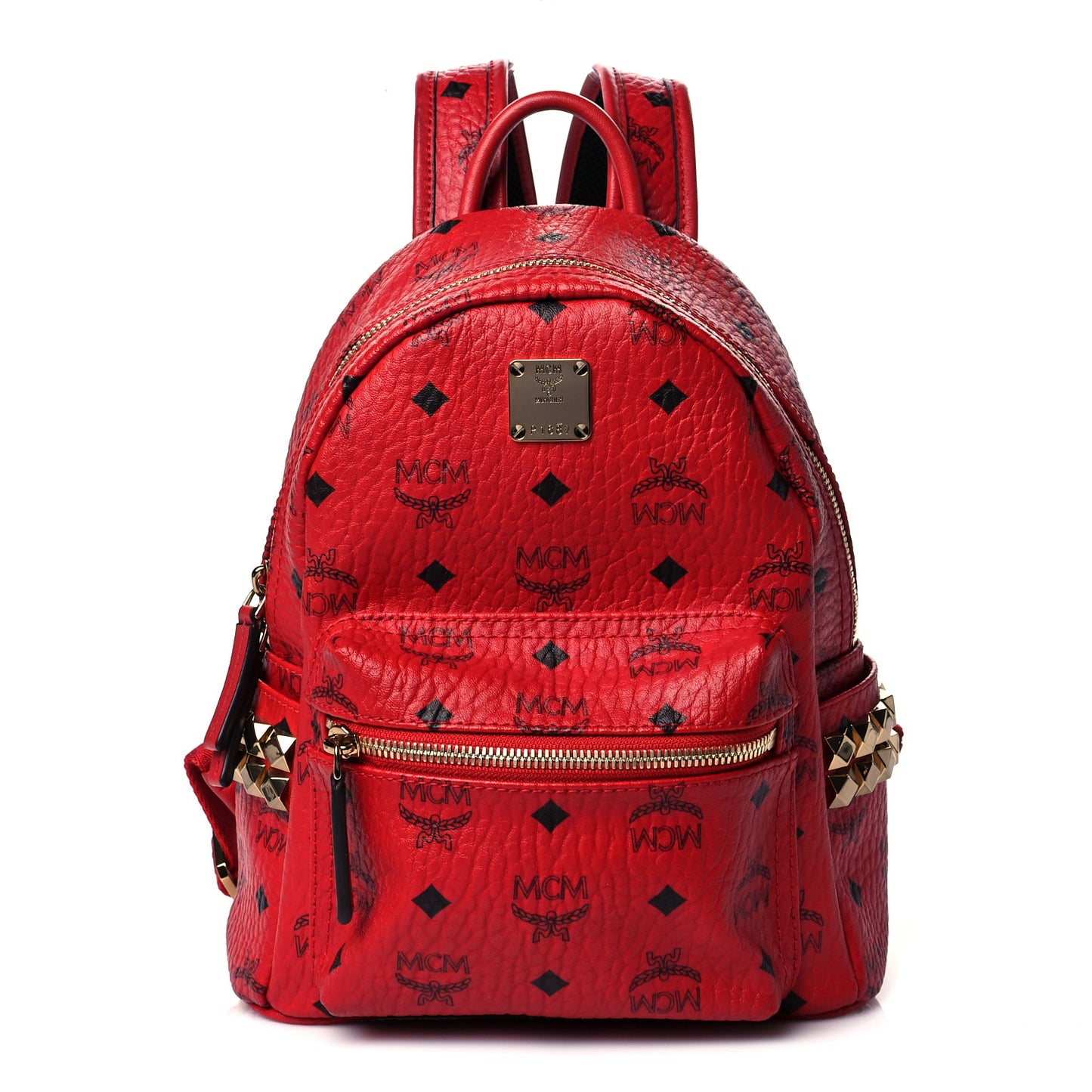 Visetos Side Stud Mini Stark Backpack Ruby Red