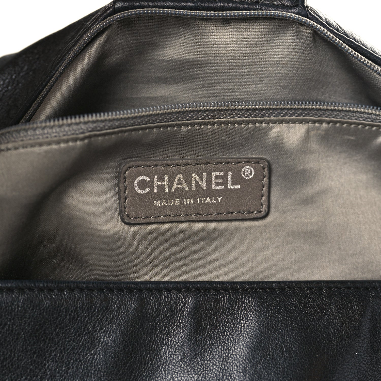 Chanel Lambskin Patent Calfskin Brooklyn Patchwork Accordion Flap Black 5 of 10