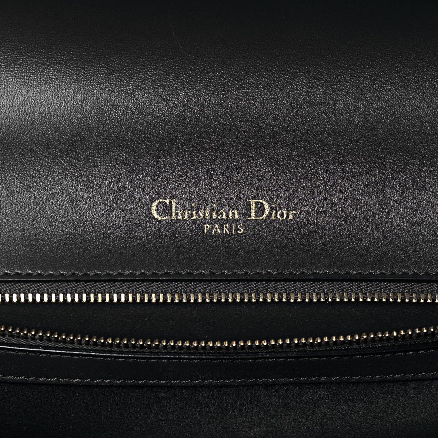 Metallic Patent Micro-Cannage Medium Diorama Flap Bag Gold