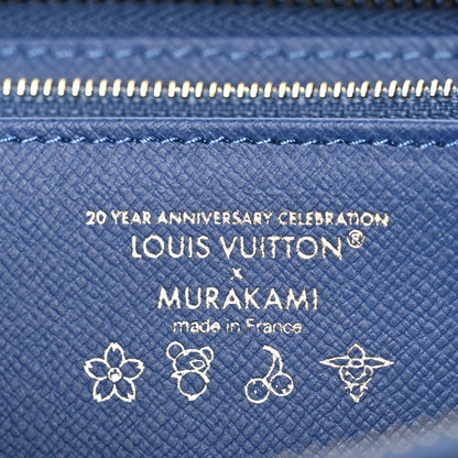 Louis Vuitton LV X TM Monogram Denim Cerises Zippy Wallet Blue 6 of 7