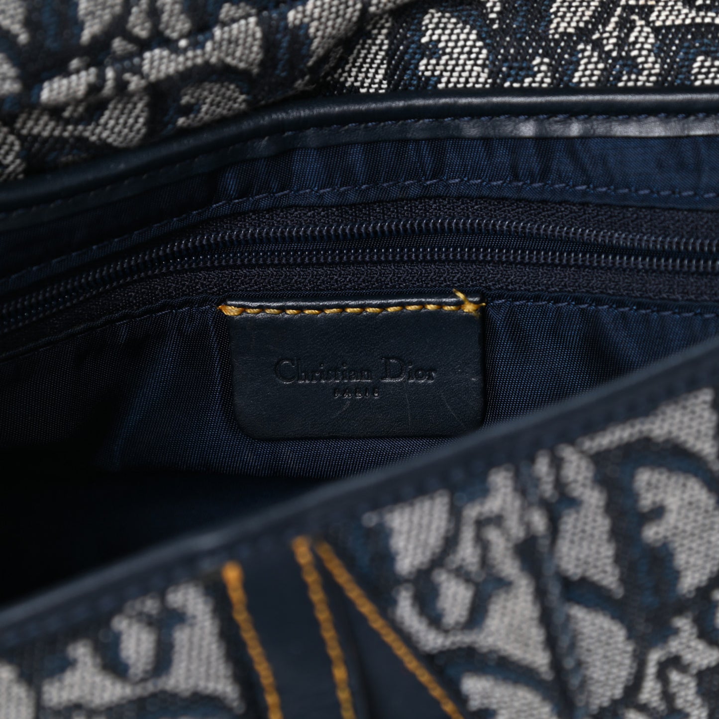 Monogram Saddle Bag Blue