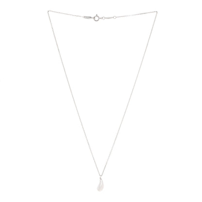 Tiffany Sterling Silver 12mm Elsa Peretti Tear Drop Pendant Necklace 2 of 8