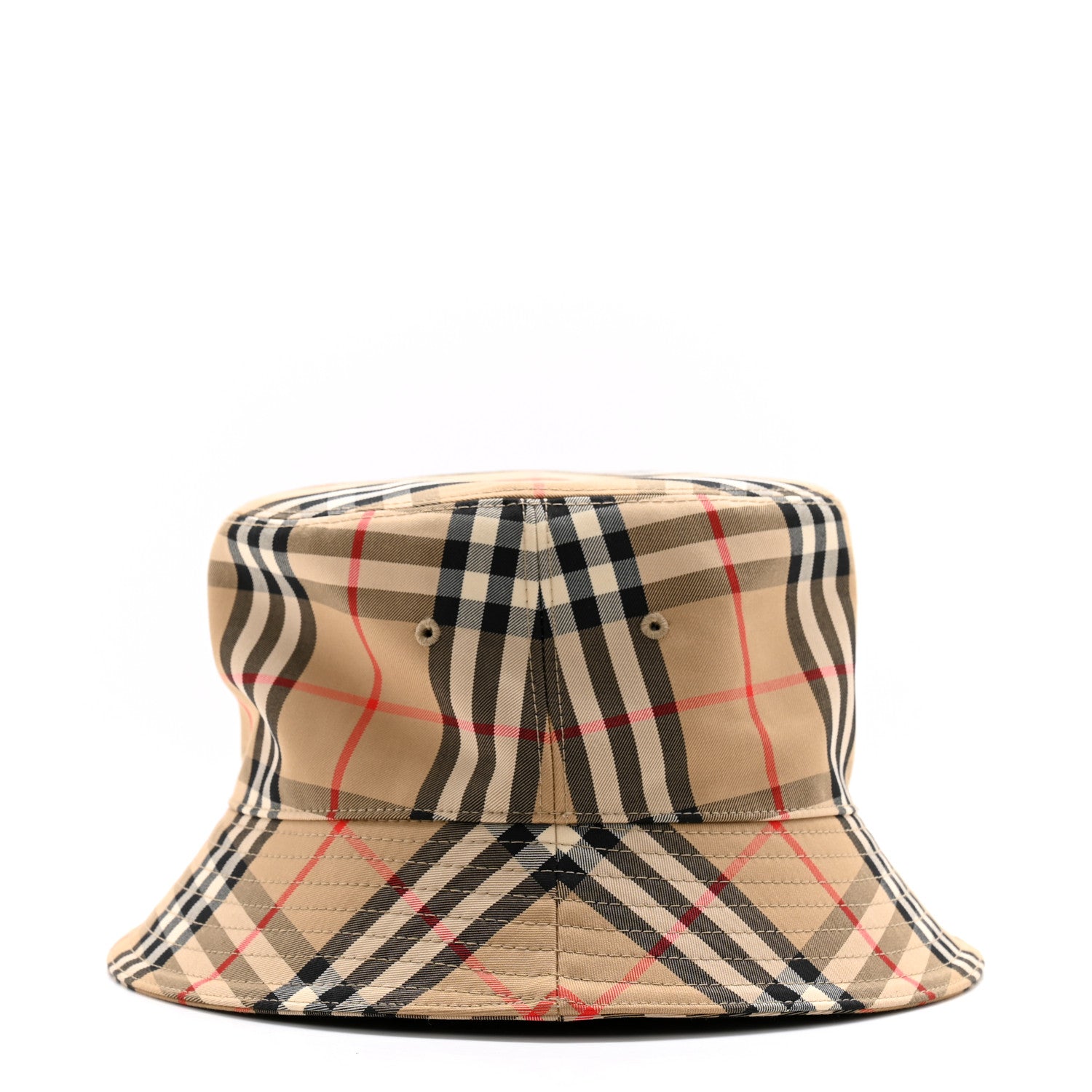 Burberry Technical Cotton Vintage Check Bucket Hat XL Archive Beige 5 of 11
