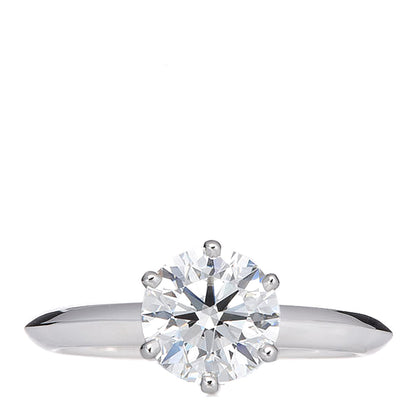 Tiffany Platinum Diamond 1.29ct Solitaire Engagement Ring 49 5 1 of 7