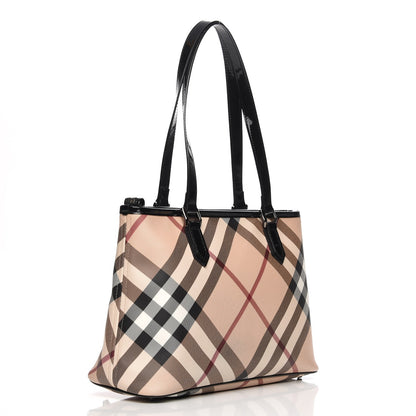 Burberry Supernova Check Regent Tote Black 3 of 9