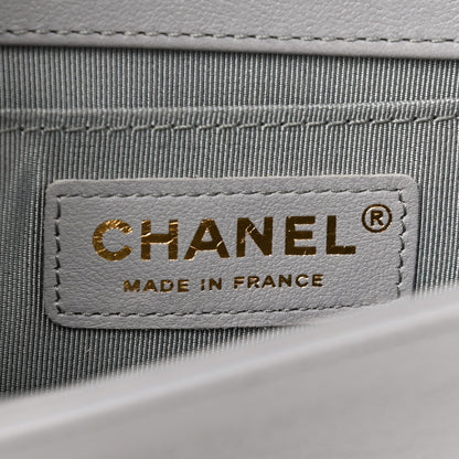 Chanel Calfskin Quilted Small Boy Flap Grey 5 of 11